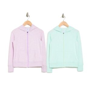 Set of 2 - Kids 90 DEGREE BY REFLEX Knit Hoodie Jacket - SZ 12 (L) Super Soft